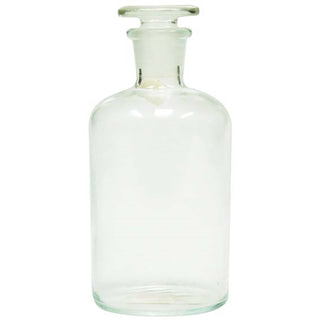 Lincon Laboratory Reagent Bottle Narrow Mouth with Glass Stopper Clear Borosilicate Glass