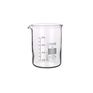 Simax Beaker Borosilicate Glass with Spout Single and Box
