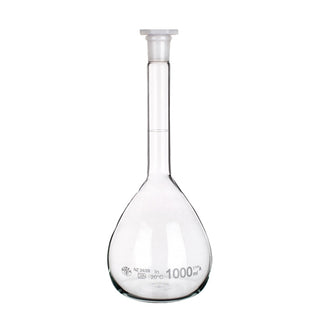 Simax Volumetric Flask with Plastic Stopper Borosilicate Glass Made In Europe