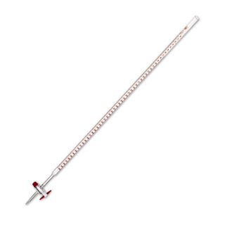 Simax Burette with Straight Bore Stopcock with Key Qualicolor Class AS Borosilicate Glass