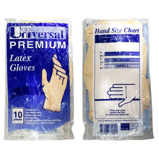 Universal Premium Latex Gloves Low Powder