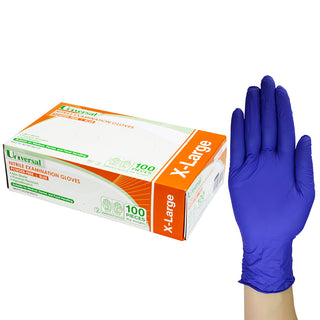 Universal Nitrile Examination Gloves Powder Free ASTM Box and Carton Blue