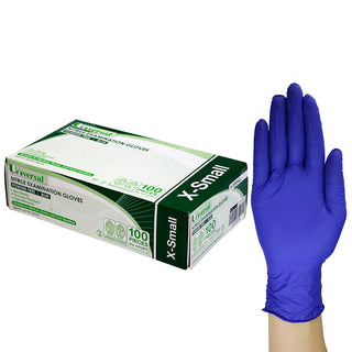 Universal Nitrile Examination Gloves Powder Free ASTM Box and Carton Blue