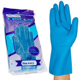Lincon Silverlined Natural Rubber Gloves Unscented