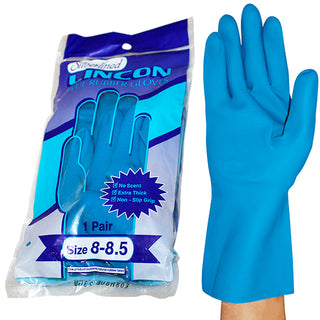 Lincon Silverlined Natural Rubber Gloves Unscented