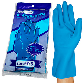 Lincon Silverlined Natural Rubber Gloves Unscented
