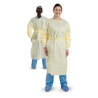 Halyard Impervious Full Back Comfort Gown Yellow