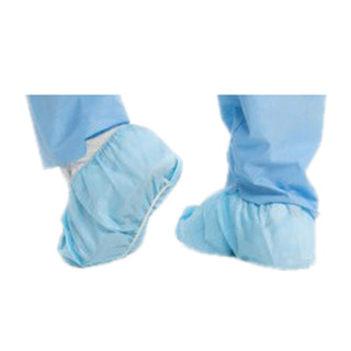 Halyard X-Tra Traction Shoe Cover 3-Layer SMS Fabric Blue
