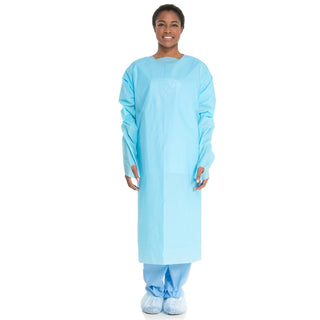 Halyard Thumbs-Up Impervious Film Isolation Gowns Open Back