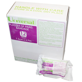 Universal Plaster of Paris Cast Bandages Box and Carton