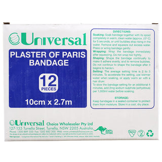Universal Plaster of Paris Cast Bandages Box and Carton