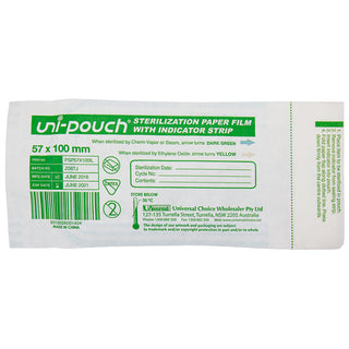 Uni-Pouch Sterilisation Pouch with Colour Change Indicator